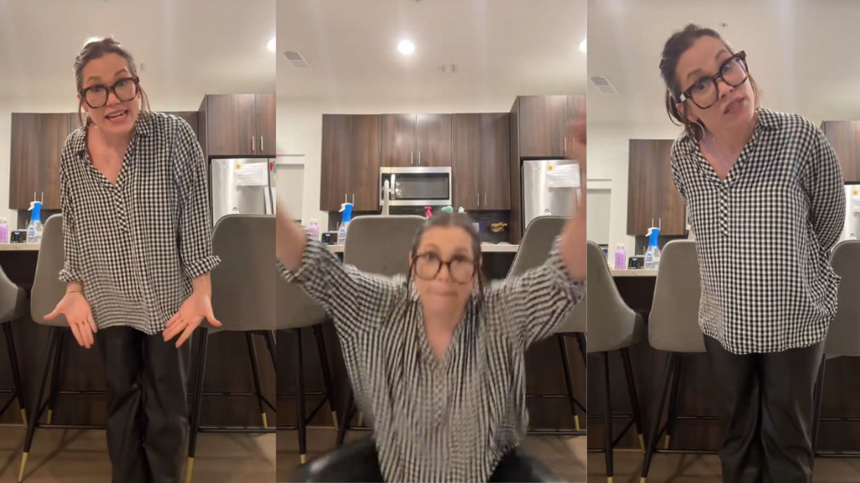Screenshots from @gabymixco's TikTok video