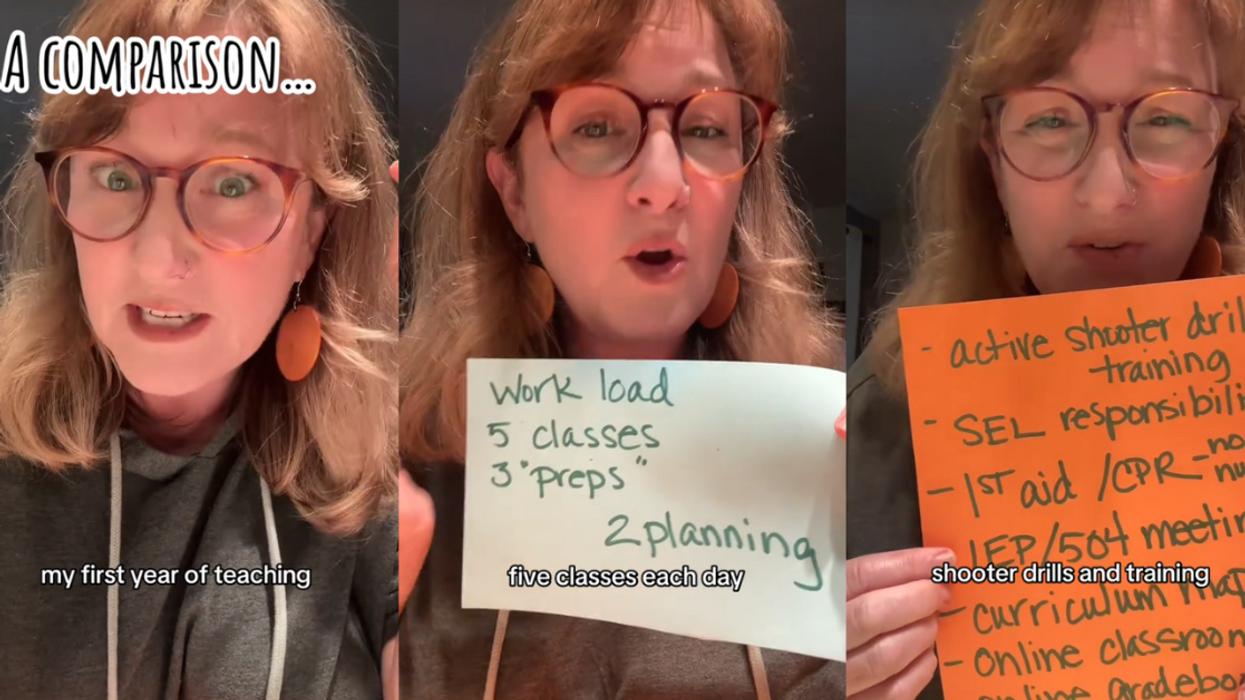 Screenshots from Gibsonishere's TikTok video