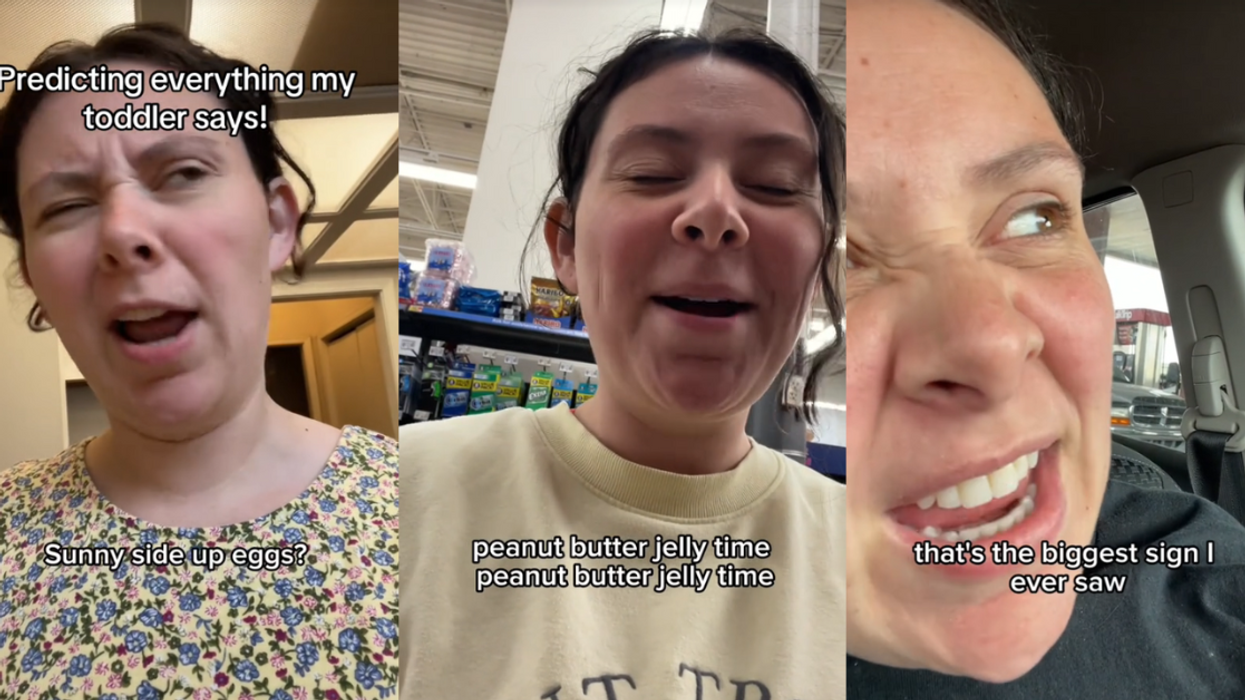 Screenshots from haileyosbrne's TikTok video