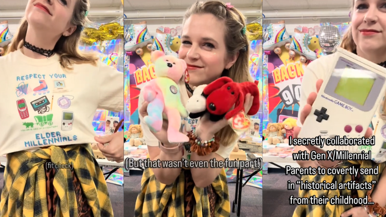 Screenshots from @hipsterhistorywithmrsn's TikTok video