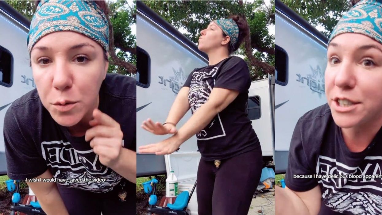 Screenshots from @itscontrarymary's TikTok video