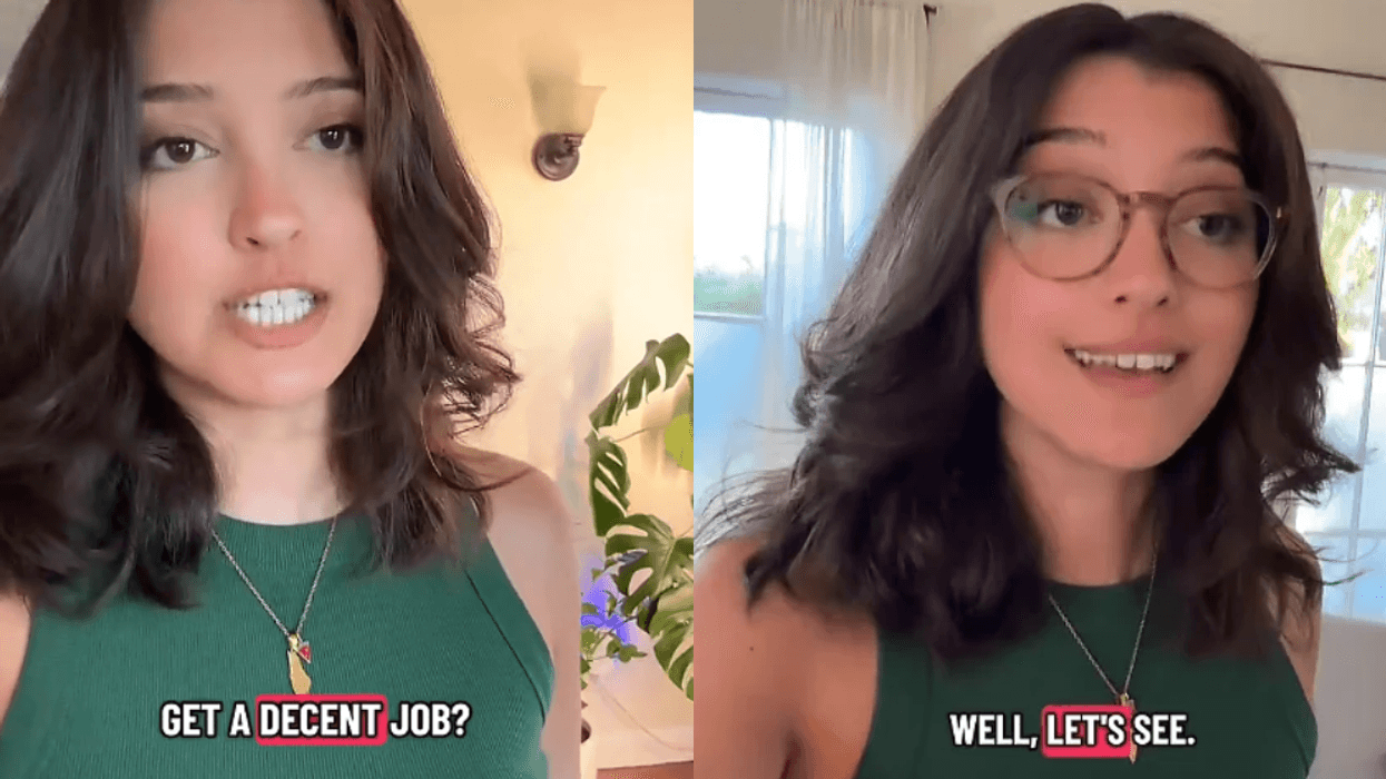 Screenshots from @julie.says.things' TikTok video