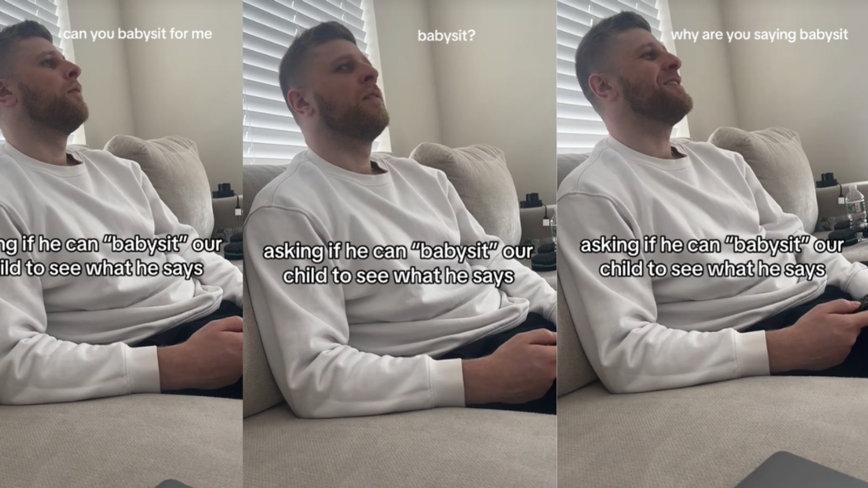 Screenshots from @julieandcorey's TikTok video
