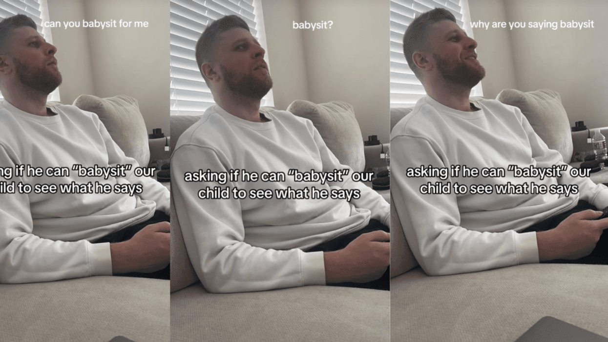 Screenshots from @julieandcorey's TikTok video