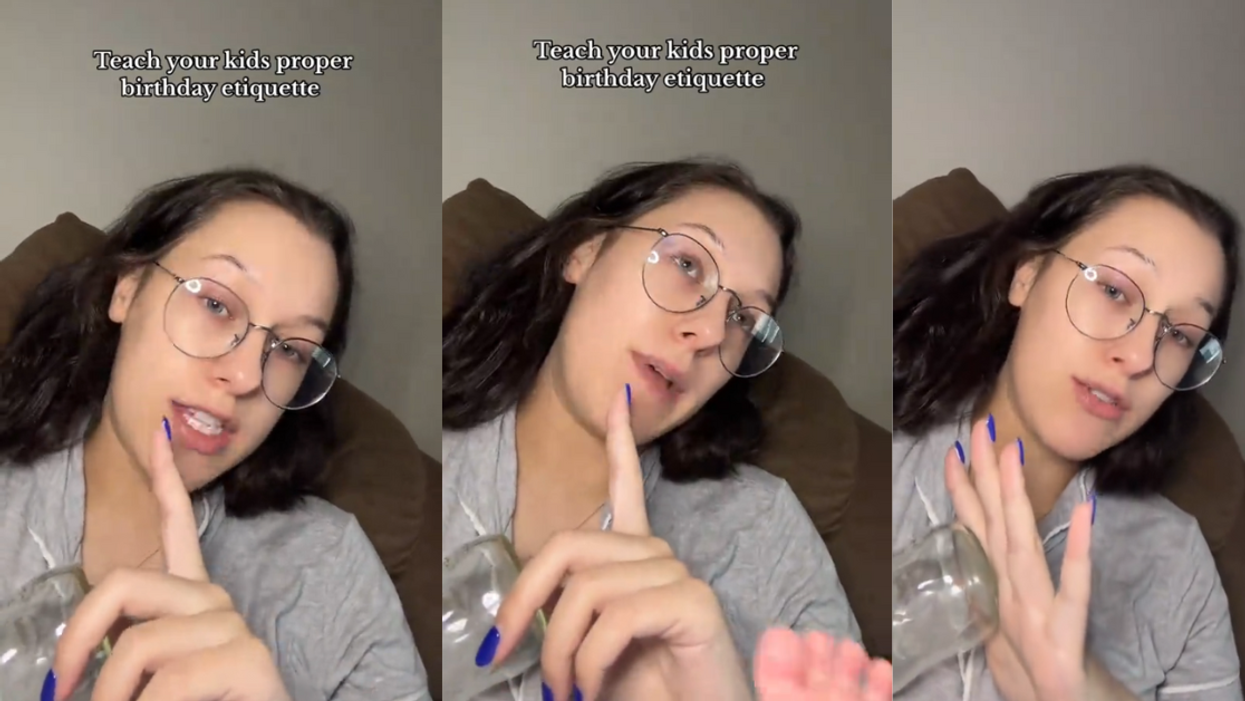 Screenshots from @kamlaurente's TikTok video