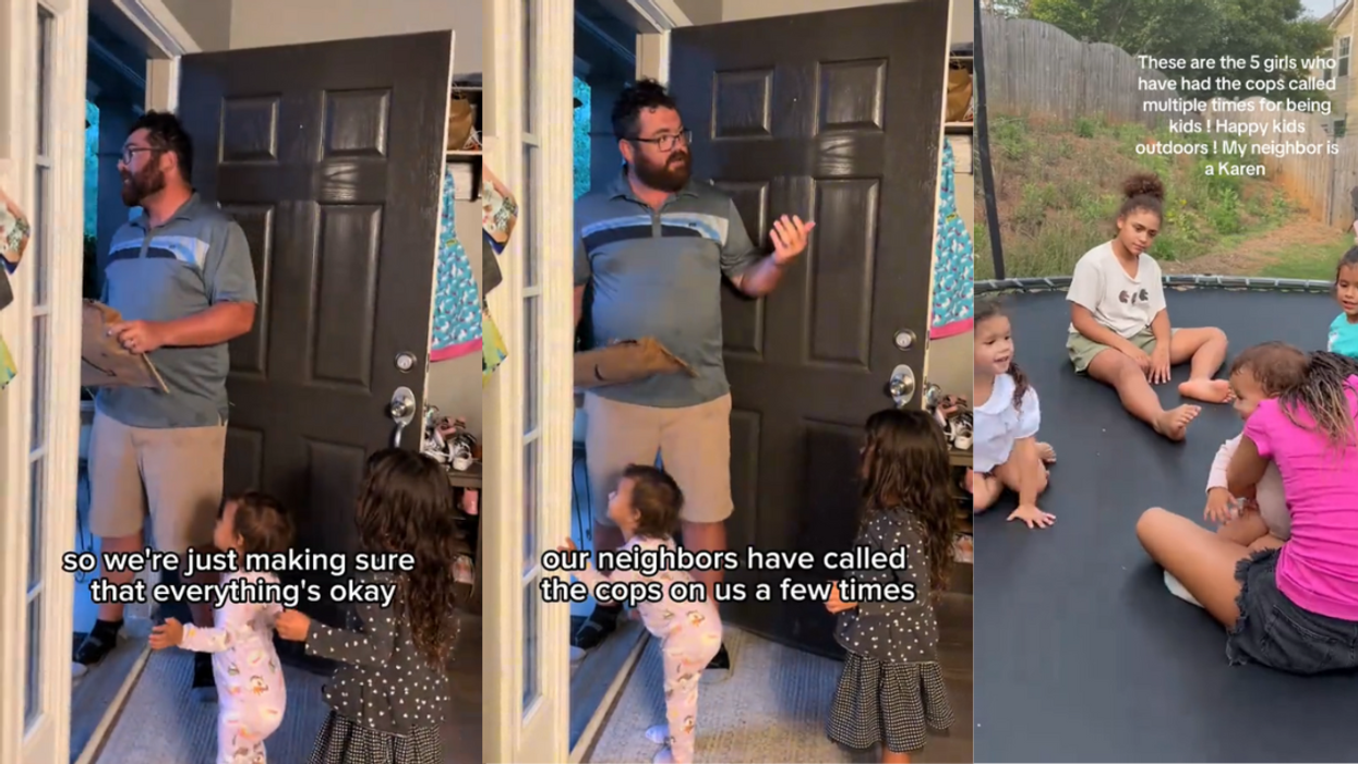 Screenshots from @kaskiefamily's TikTok videos