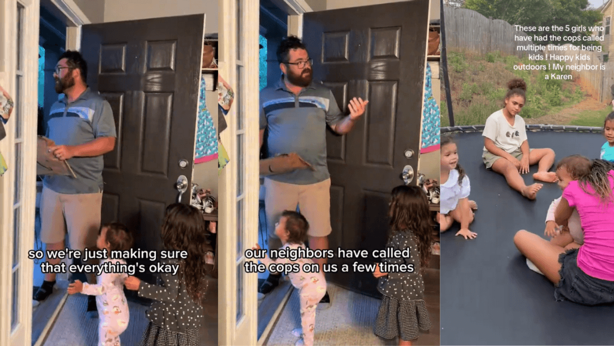 Screenshots from @kaskiefamily's TikTok videos