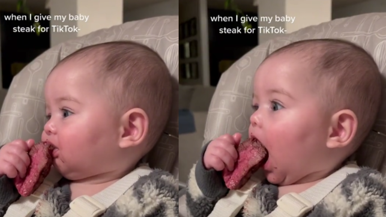 Screenshots from Katie Harley's TikTok video