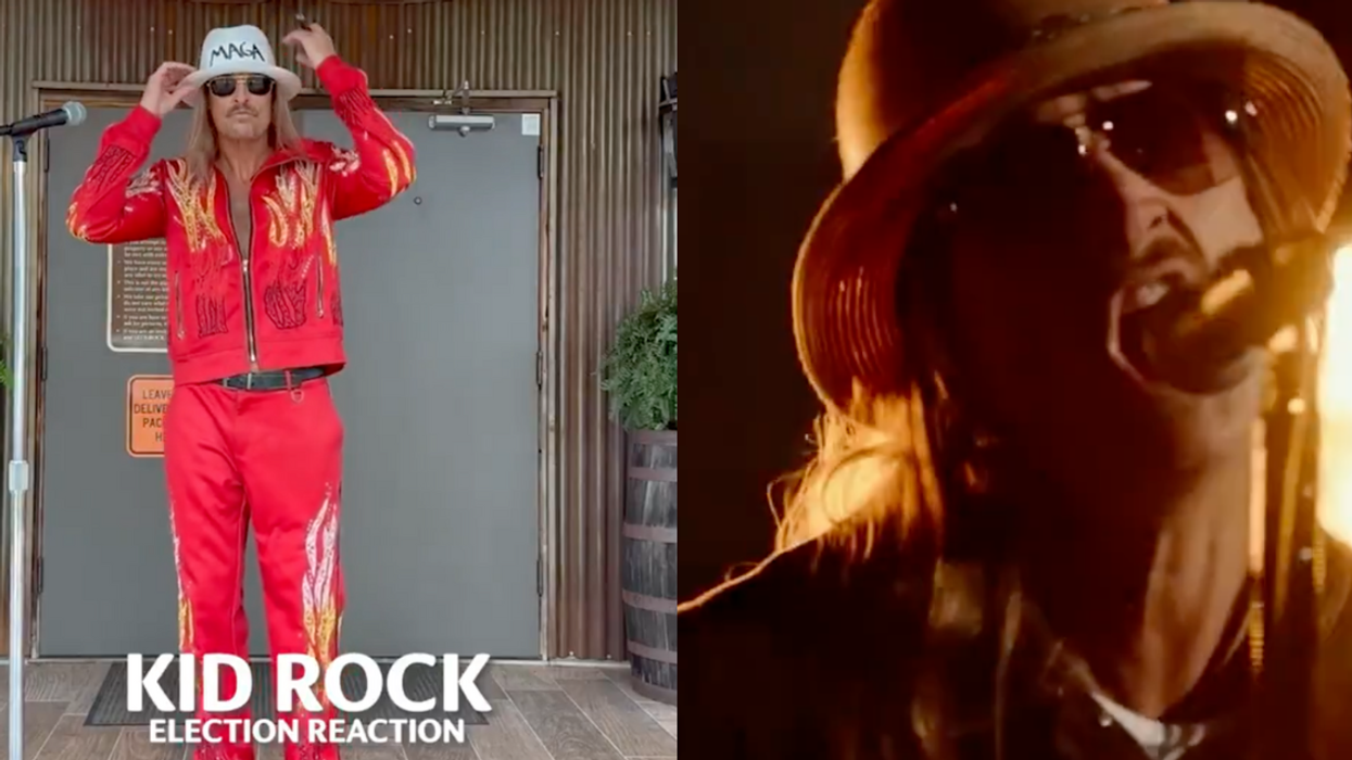 Screenshots from Kid Rick's election reaction video