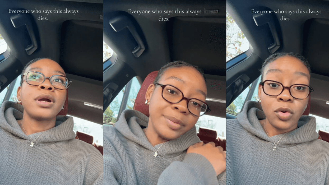 Screenshots from @kirstierobbb's TikTok video