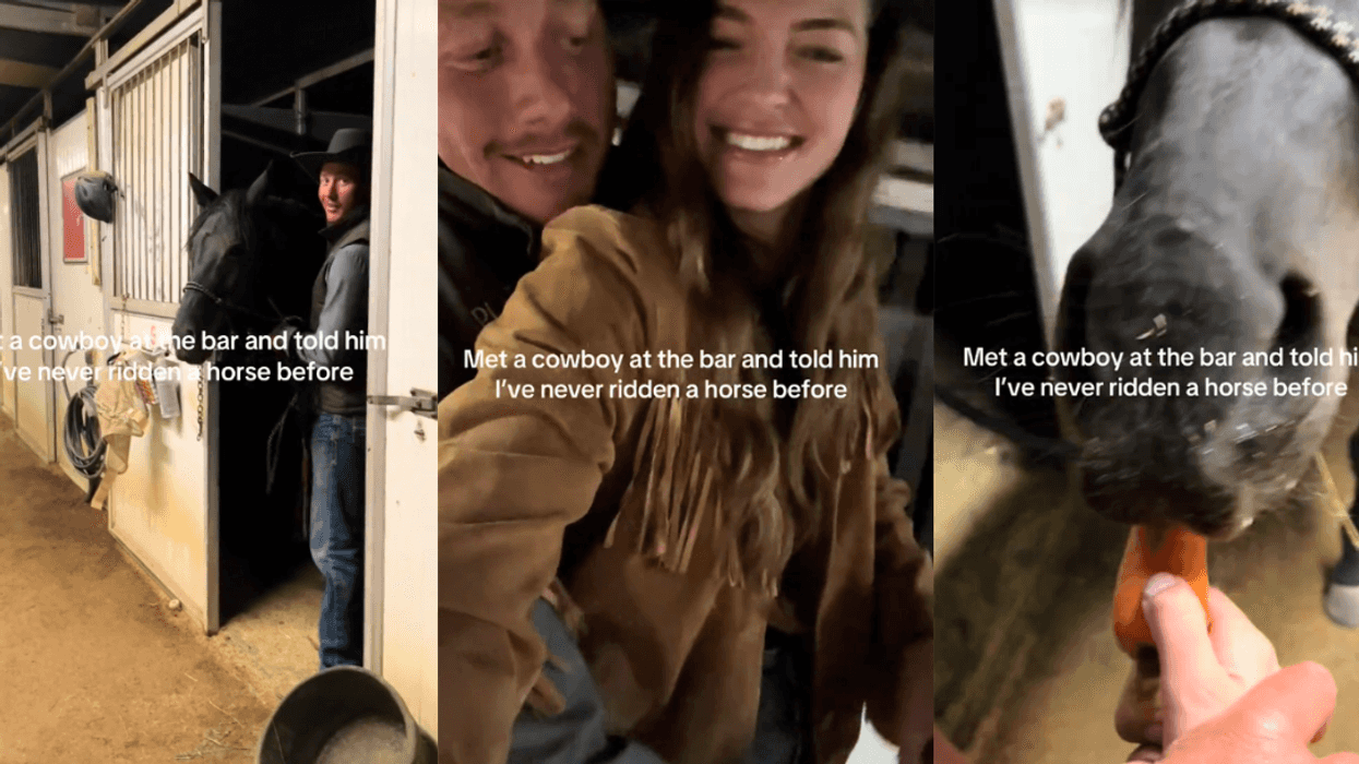 Screenshots from @kndllleclaire's TikTok video