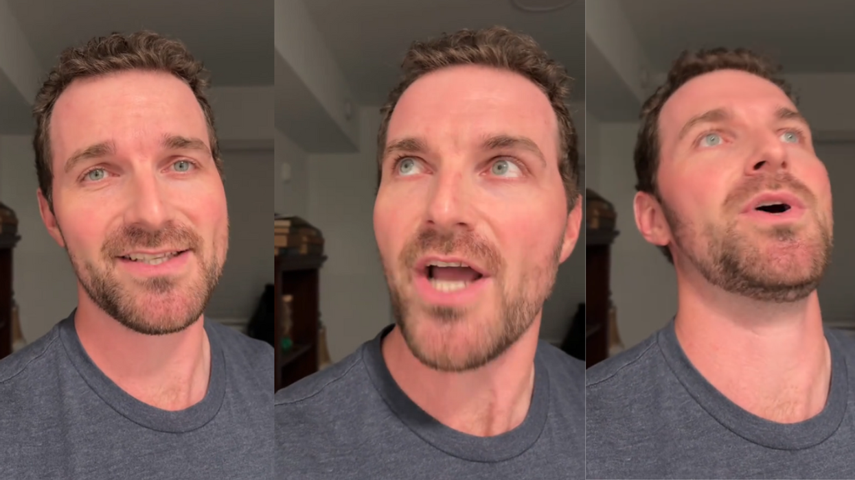 Screenshots from @knighten17's TikTok video