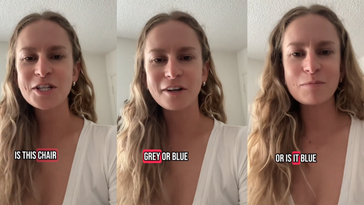 Screenshots from Kristin Hughes' TikTok video
