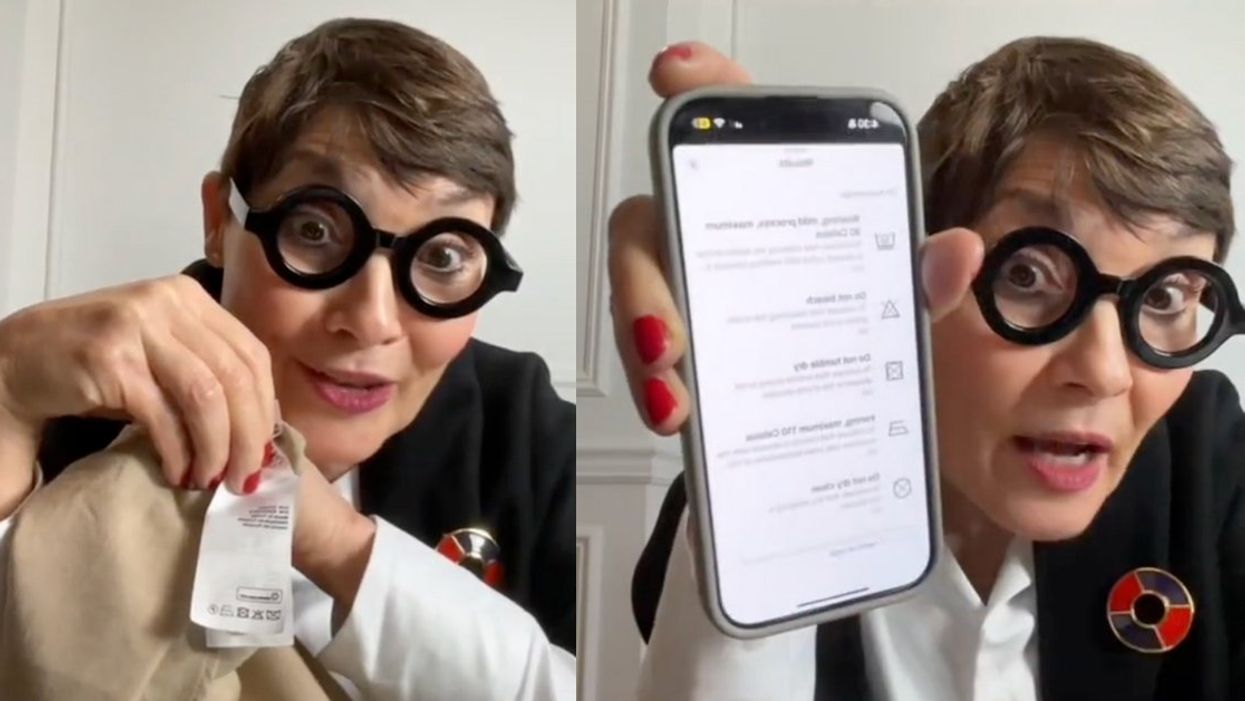 Screenshots from @madamesweat's TikTok video