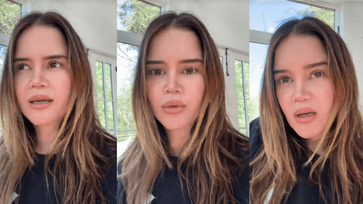 Screenshots from Maren Morris's TikTok video