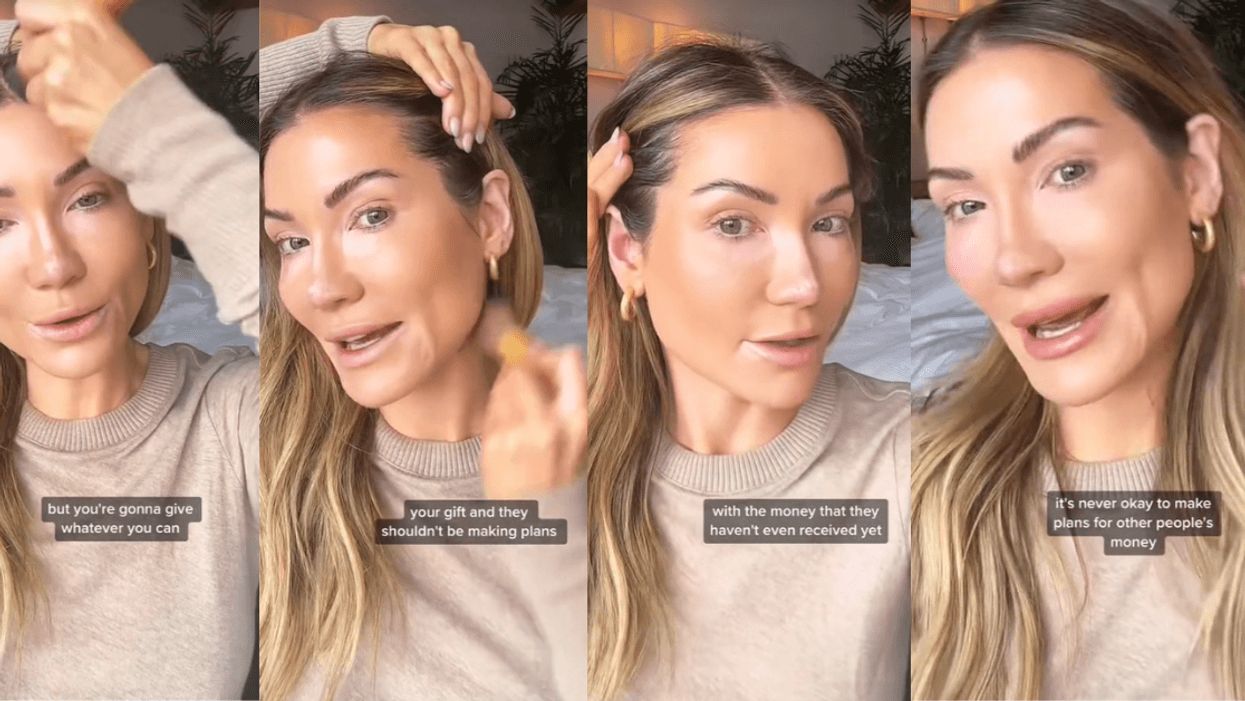 Screenshots from @melissaandre's TikTok video