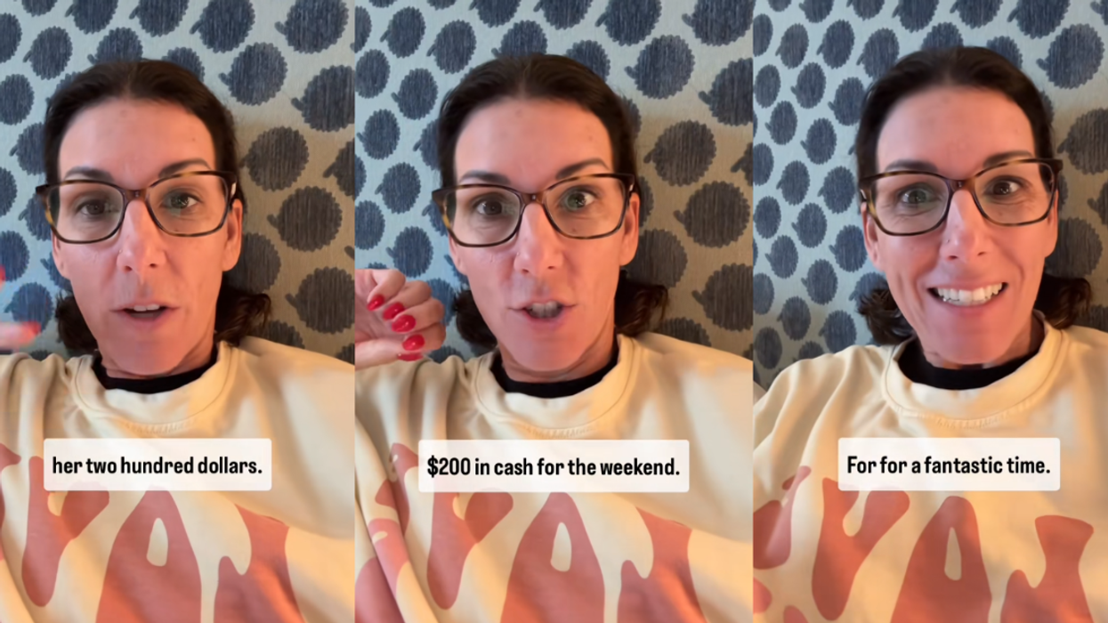 Screenshots from Meredith Masony's TikTok video