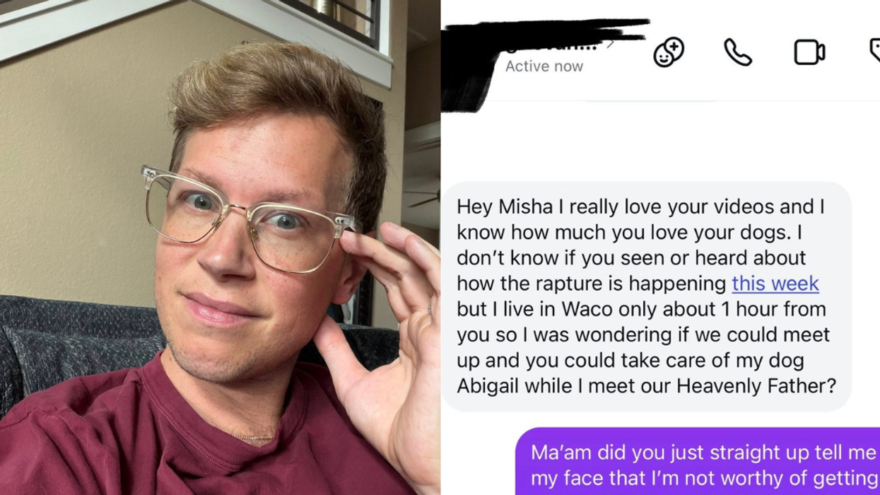 Screenshots from Misha Brown's Facebook post