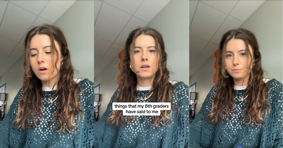 Screenshots from @miss.dugan's TikTok video