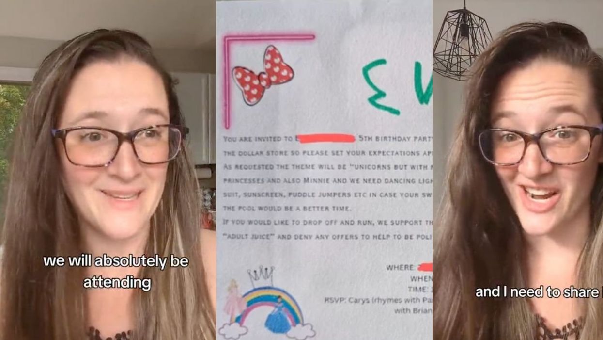Screenshots from Nat Lele's TikTok video.