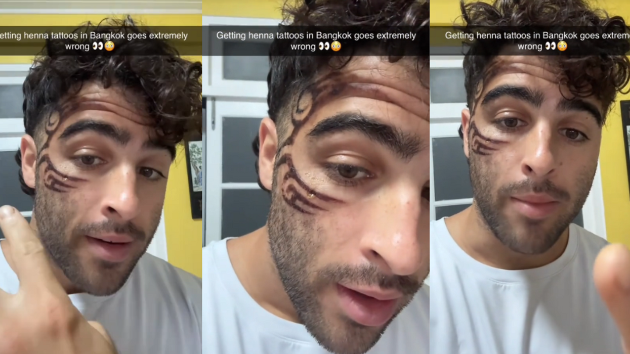 Screenshots from @nicknayersina's TikTok video