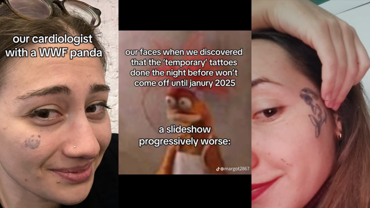 Screenshots from onemicrici's TikTok video