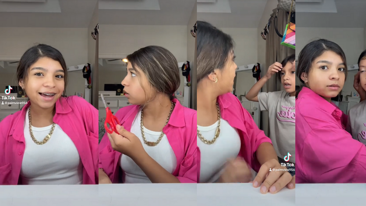 Screenshots from @palmview956's TikTok video