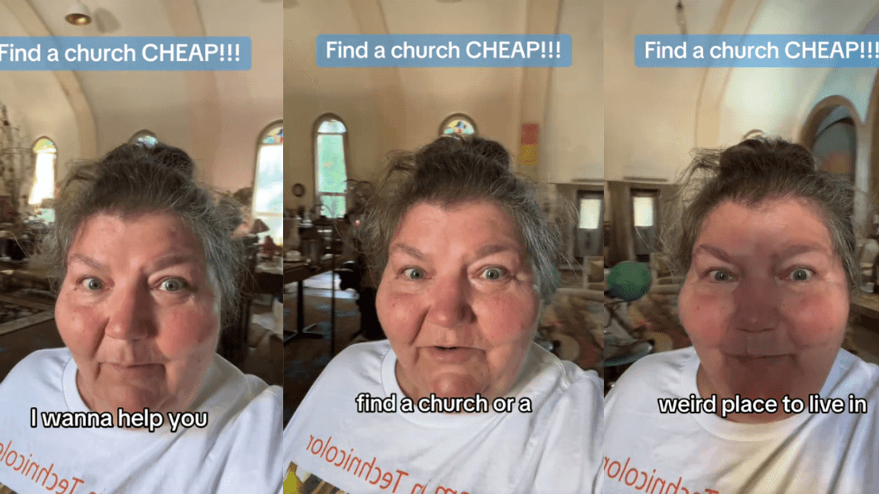 Screenshots from Priscilla Houliston's TikTok video