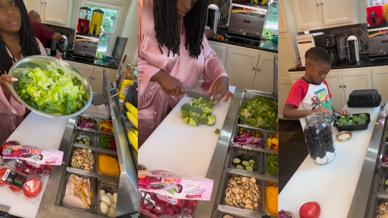 Screenshots from @raisingcades10's Instagram video