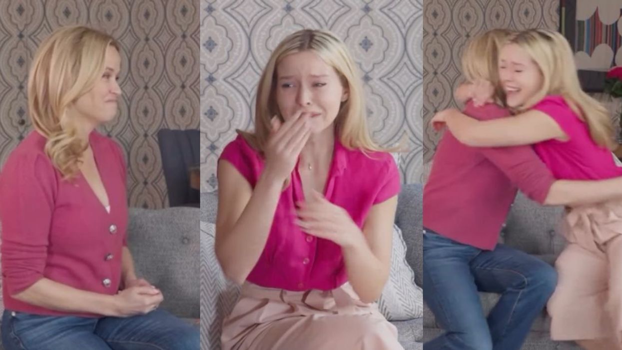 Screenshots from Reese Witherspoon's Instagram video with actor Lexi Minetree