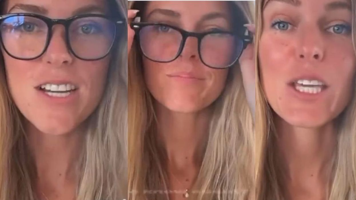 Screenshots from Samantha Lotus's Instagram video