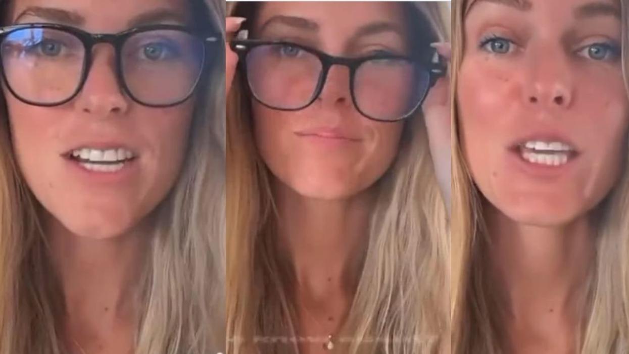 Screenshots from Samantha Lotus's Instagram video