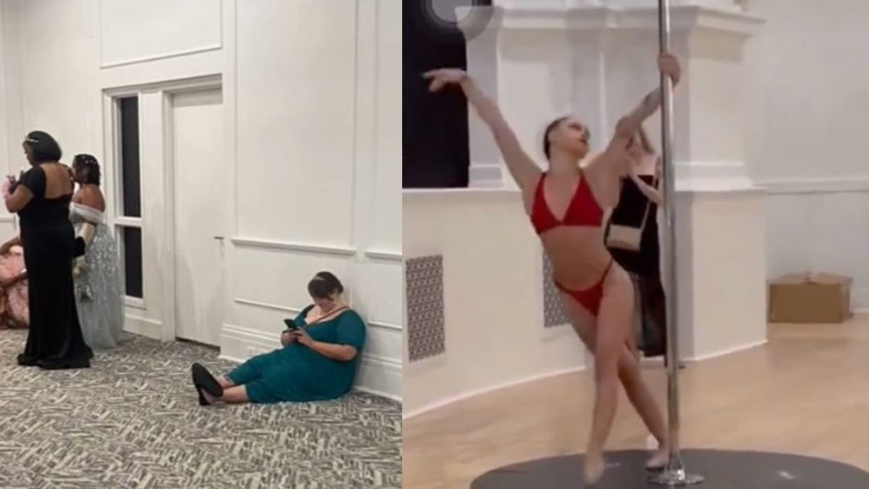 Screenshots from the 'Bridgerton'-themed event in Detroit