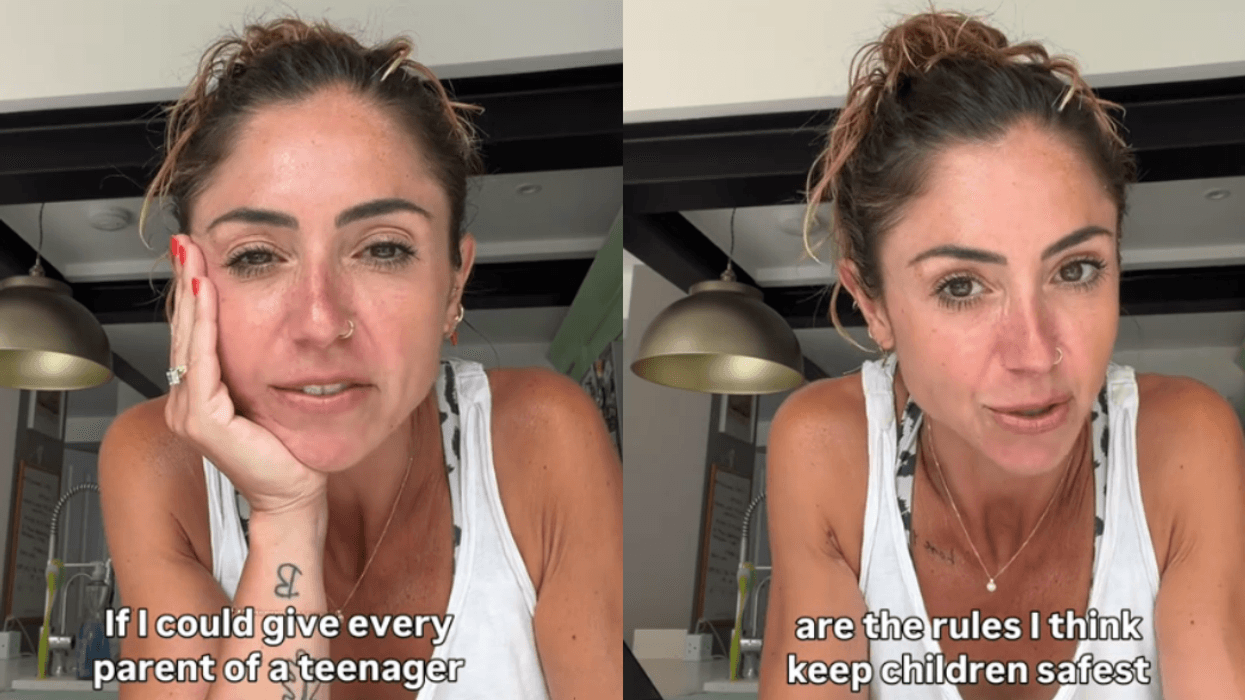 Screenshots from @the.therapy.shed's TikTok video