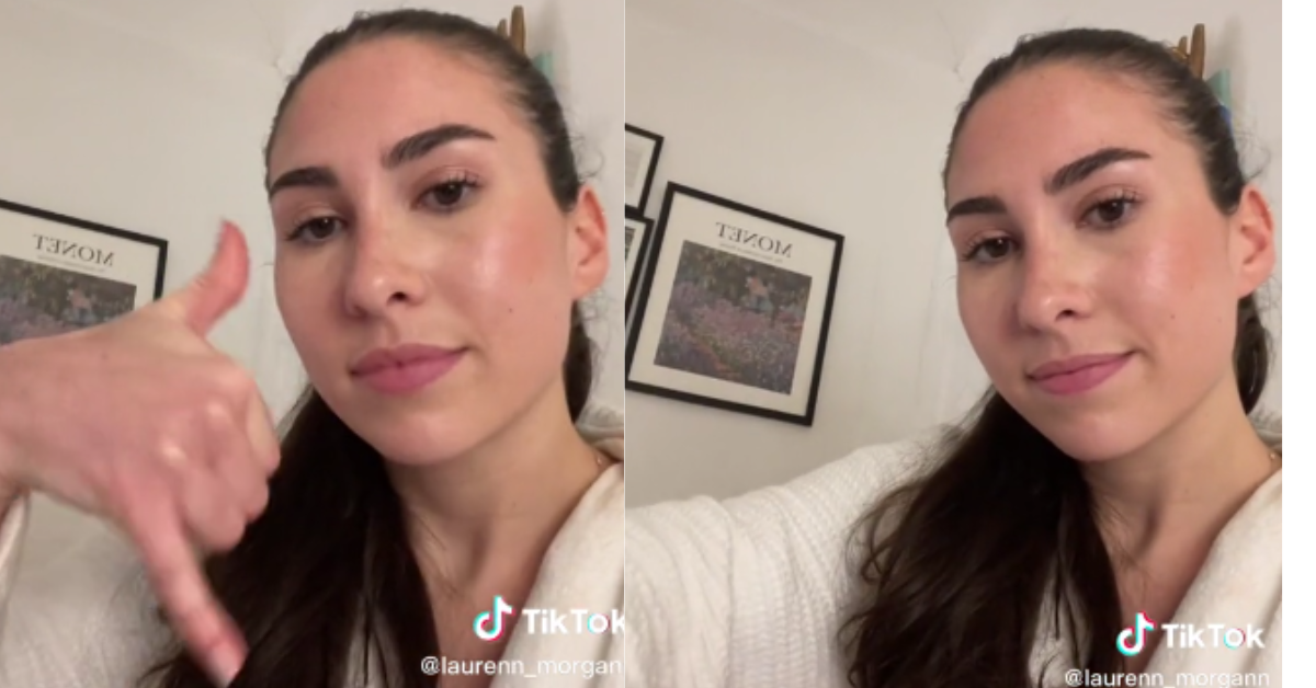 Screenshots from the TikTok video