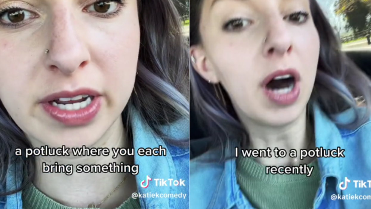 screenshots from the TikTok video