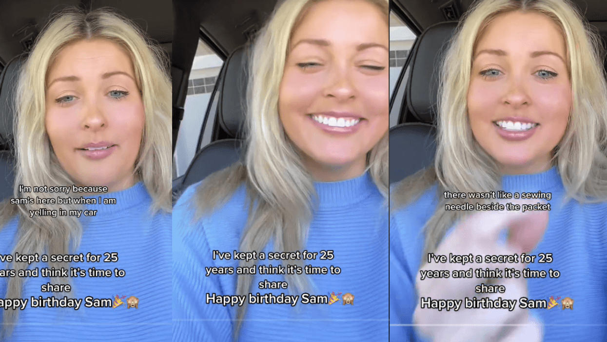 Screenshots from the TikTok video