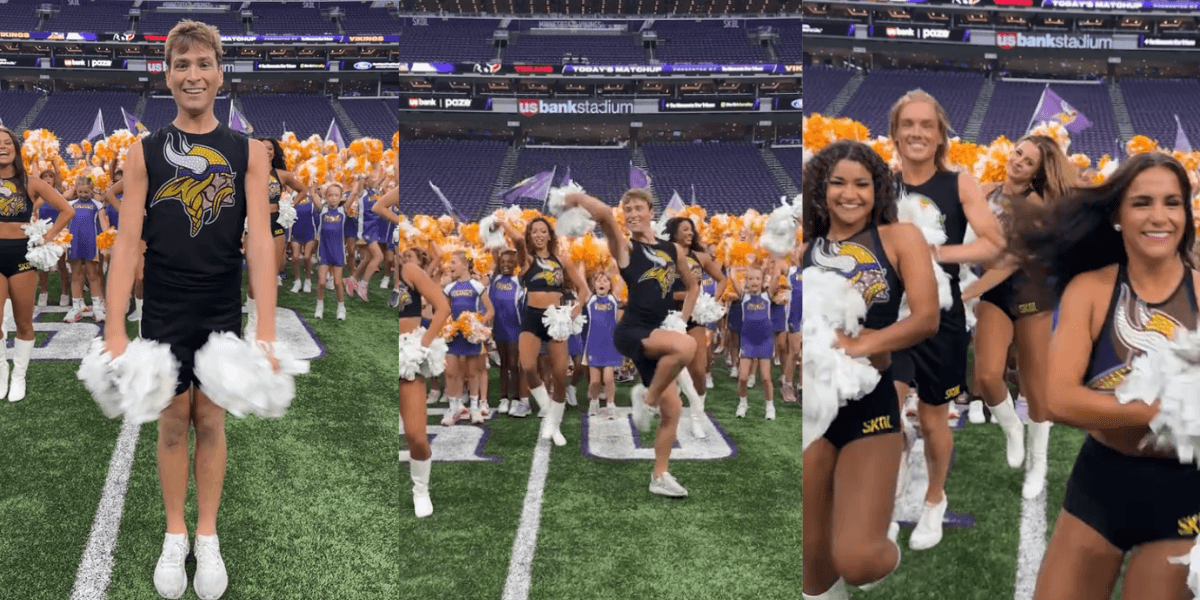MAGA Melts Down Over Male Vikings Cheerleaders: VIDEO - Comic Sands