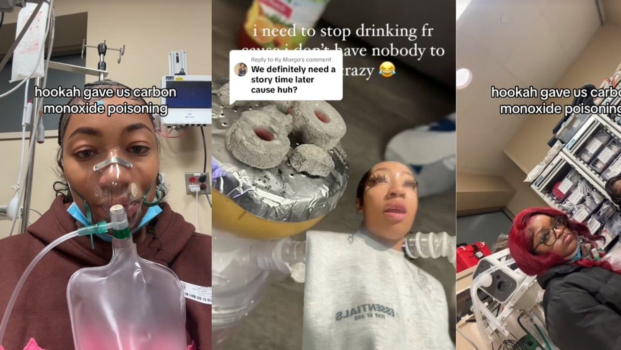 Screenshots from @THErealmarieerachelle's TikTok videos