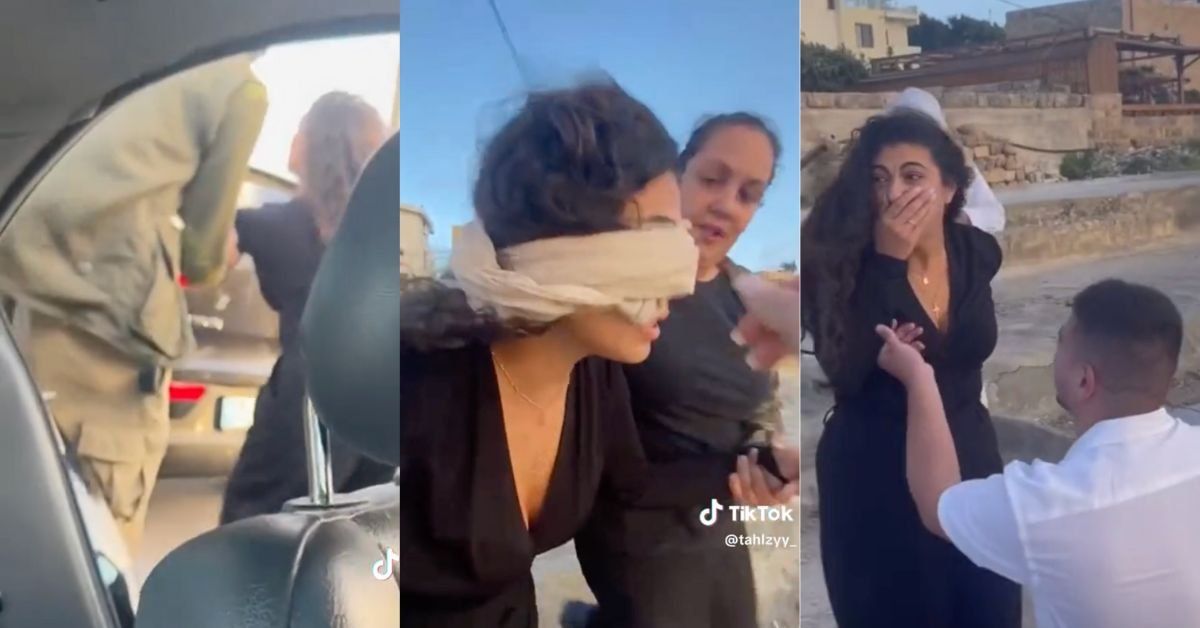 Screenshots from TikTok of kidnap proposal
