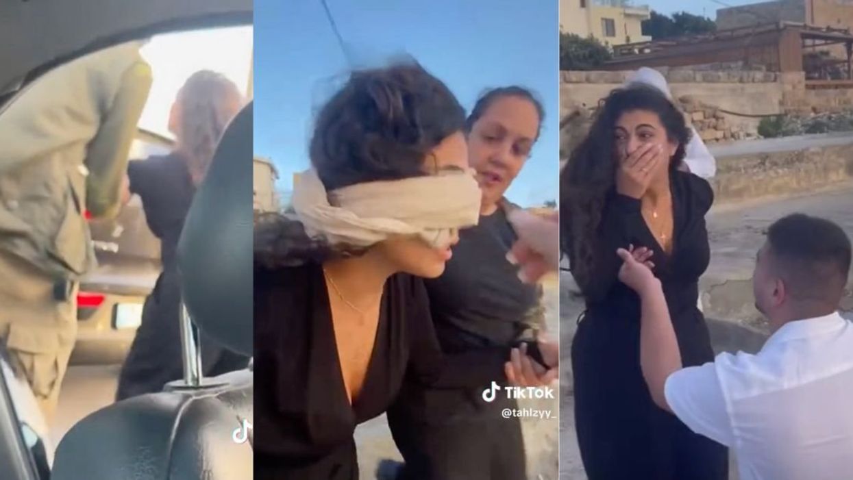 Screenshots from TikTok of kidnap proposal