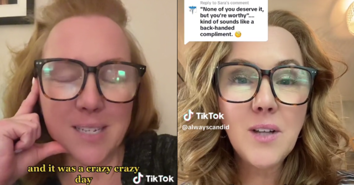 Screenshots from TikTok videos