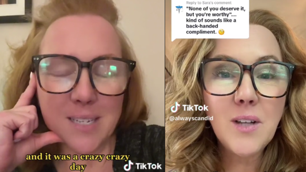 Screenshots from TikTok videos