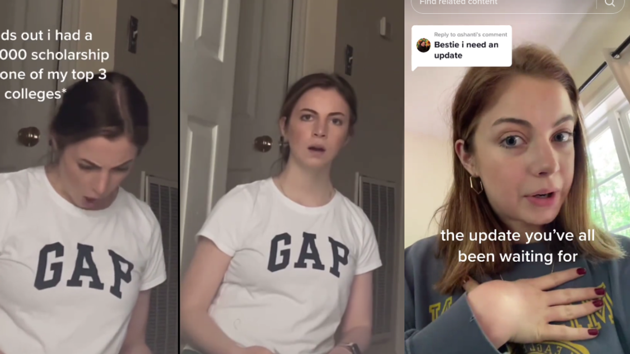 screenshots from TikTok videos