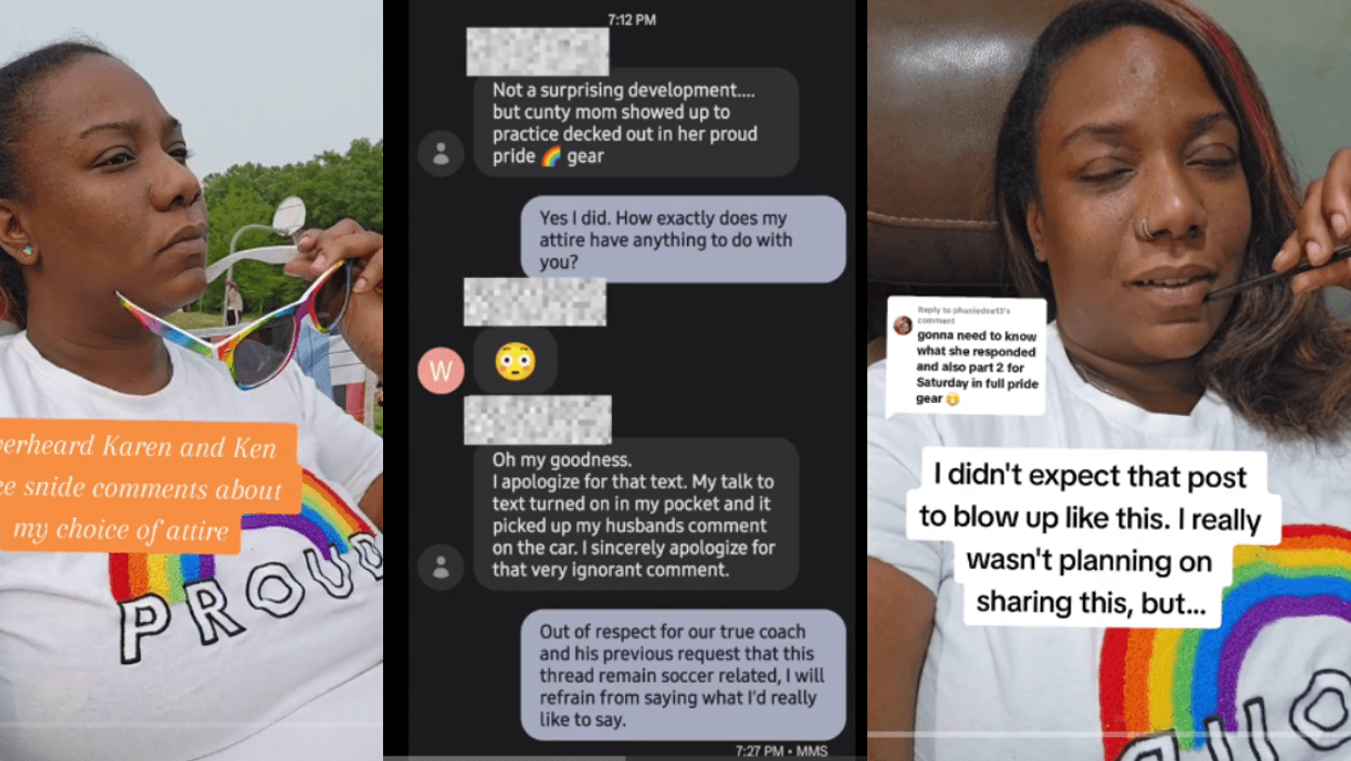 Screenshots from TikTok videos