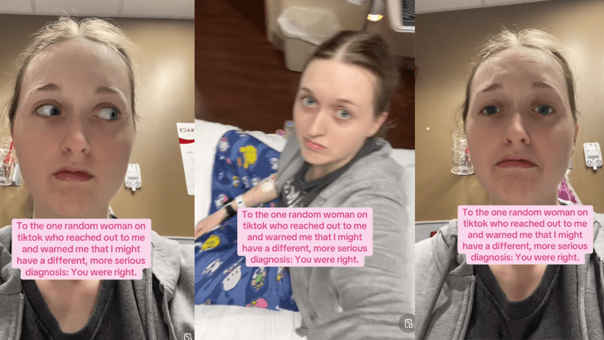 Screenshots from @torimosser's TikTok video