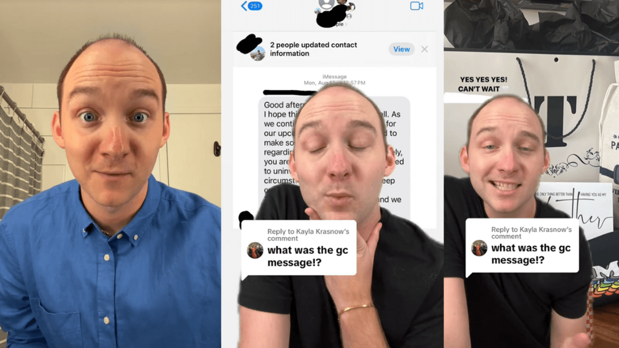 Screenshots from @trevor.hiltz's TikTok videos