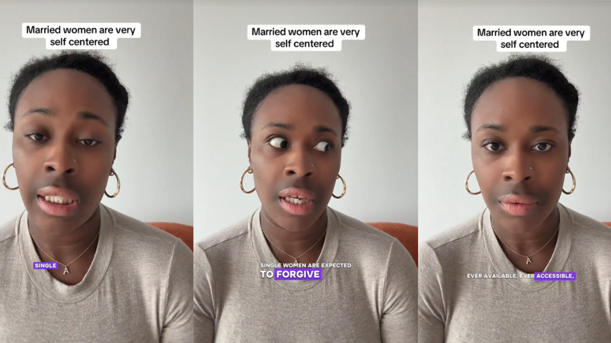 Screenshots from @unpunishablewoman's TikTok video