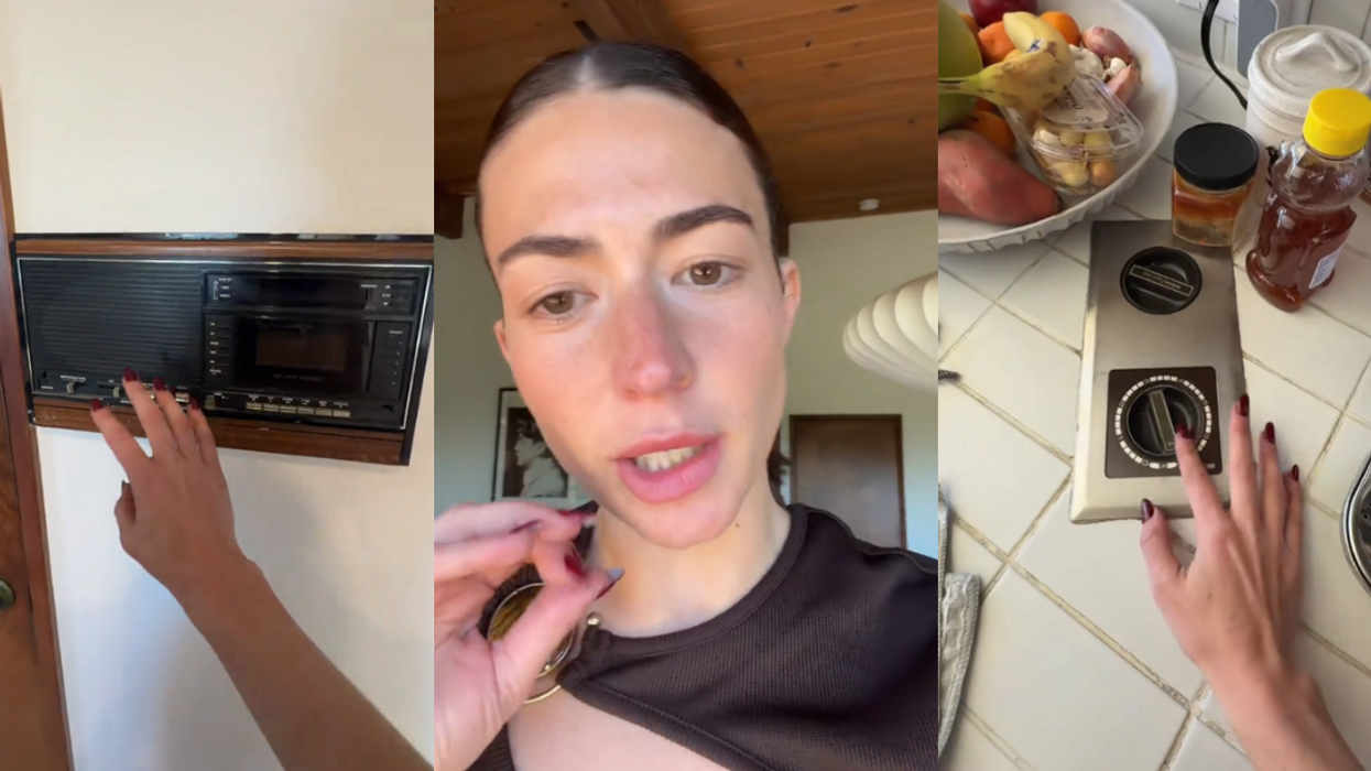 Screenshots from Victoria Paris's TikTok video