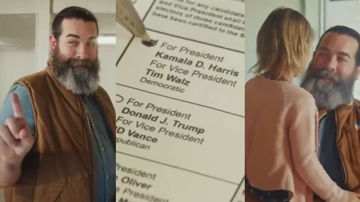 Screenshots from Vote Commons Good's ad